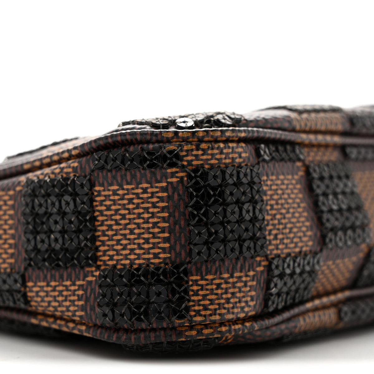 Damier Paillettes Mini Pochette Accessories Black