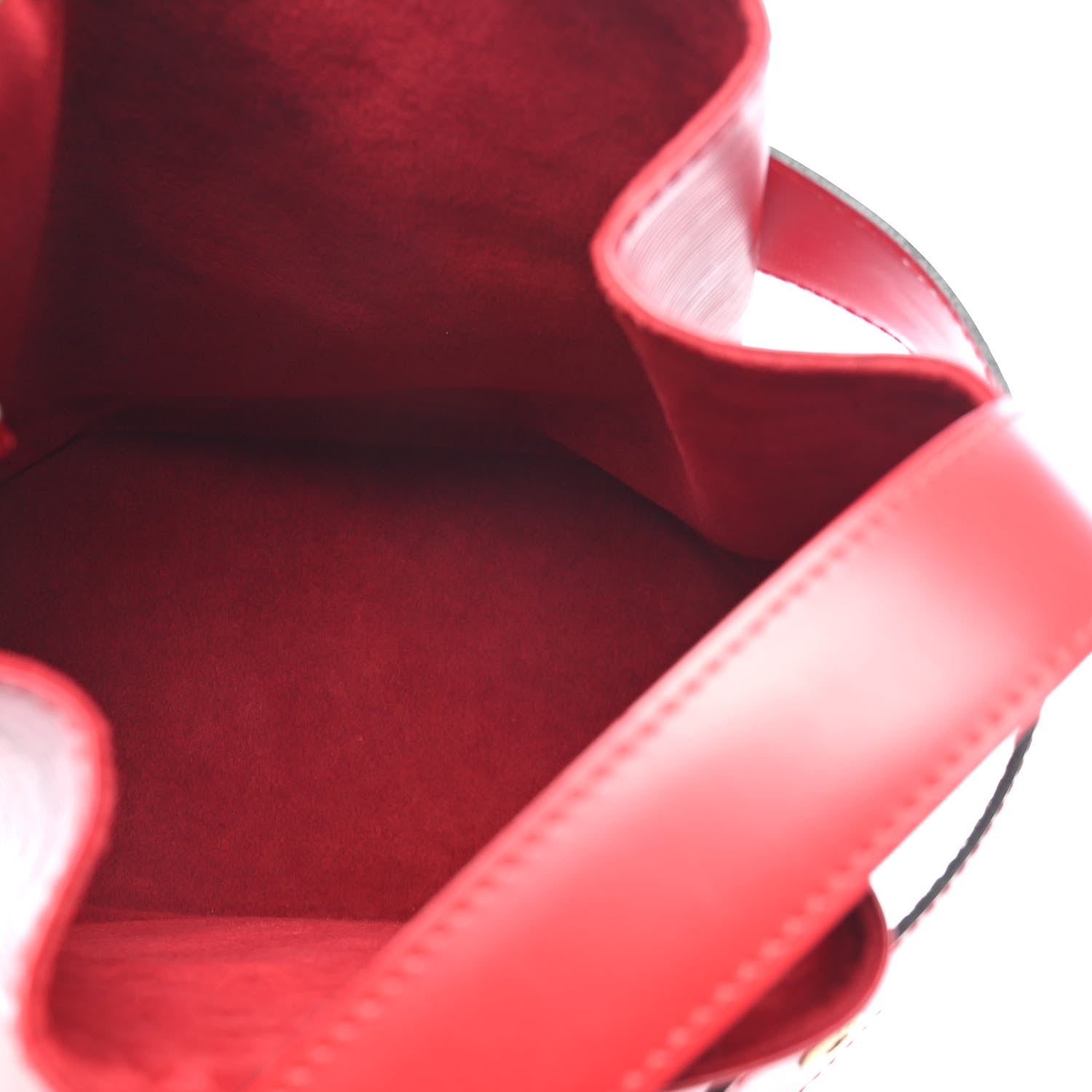 Louis Vuitton Epi Sac D'Epaule Castillan Red 4 of 7