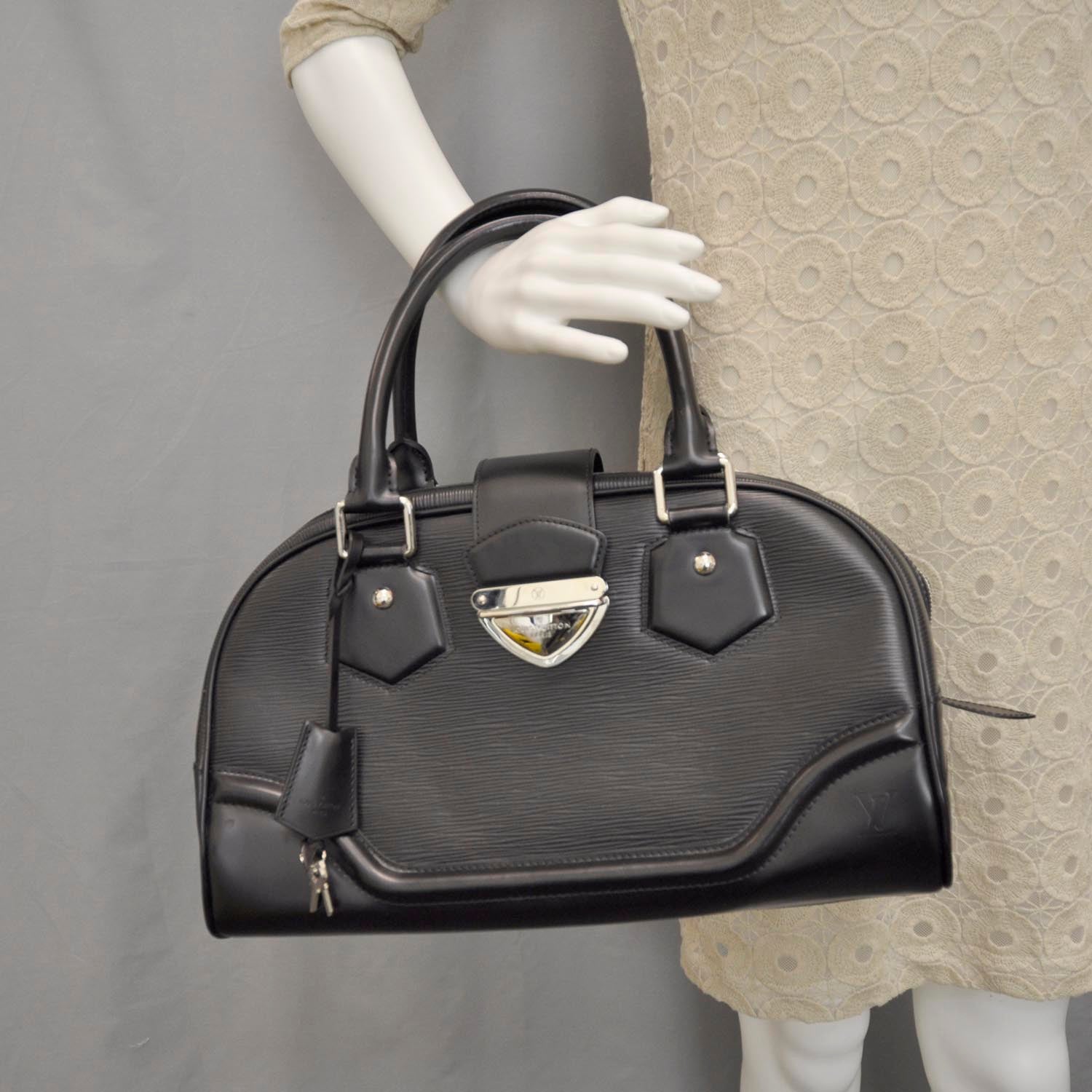 Louis Vuitton Epi Bowling Montaigne GM Black 2 of 9