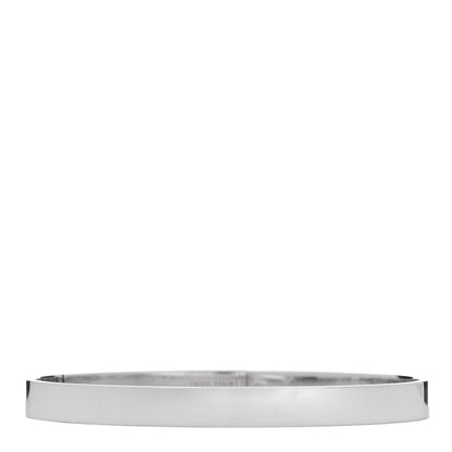 Hermes 18K White Gold Diamond PM Kelly Pave Bracelet SH 2 of 4
