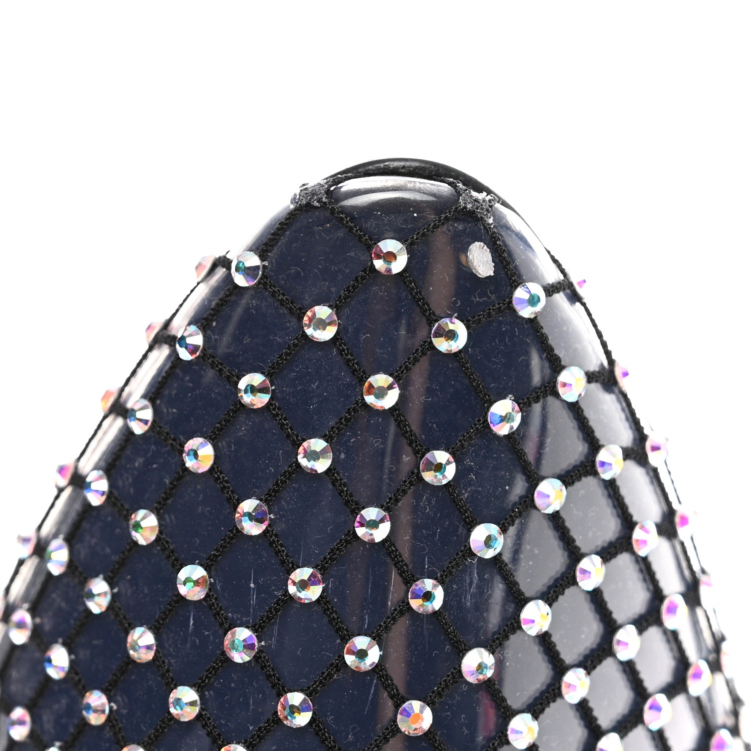 Saint Laurent Mesh Crystal 68 Knee High Boots 40 Black 8 of 8