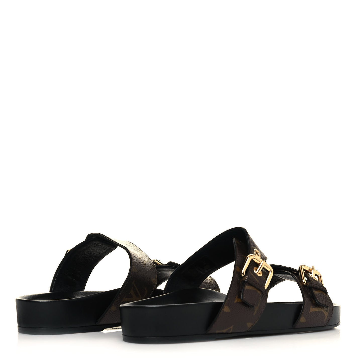 Monogram Bom Dia Mule Sandals 39 Black