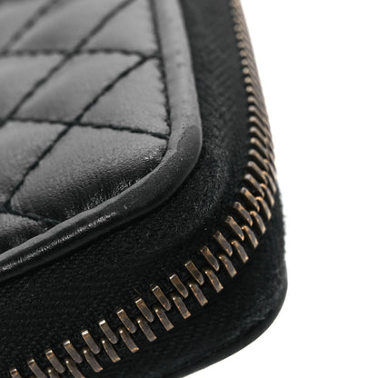 Gucci Calfskin Web Trapuntata GG Zip Around Wallet Black 10 of 12