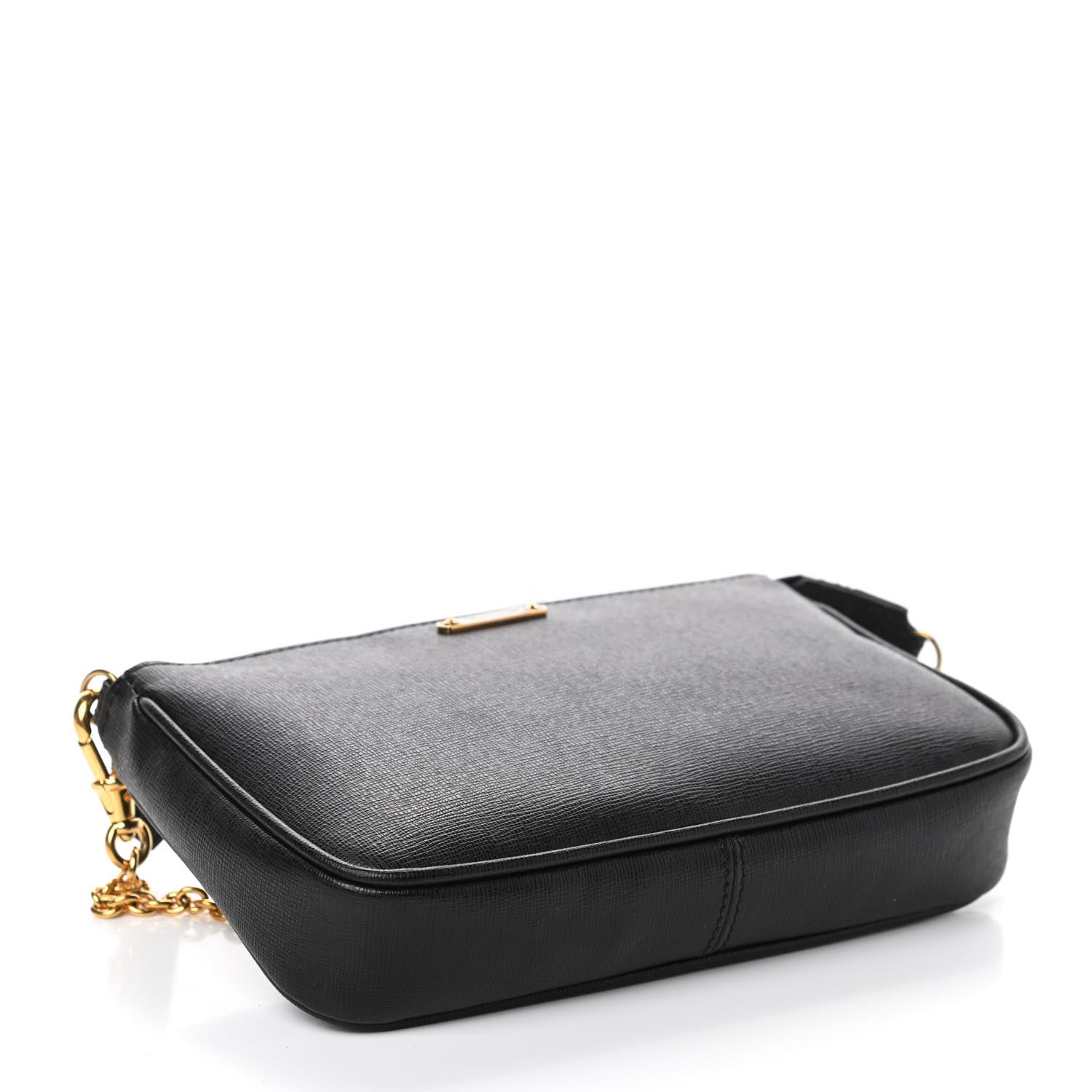 Fendi Vitello Elite Pochette Black 4 of 9