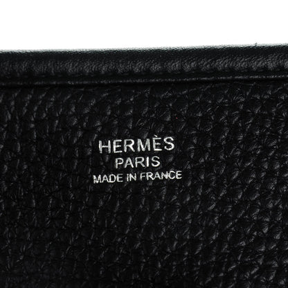 Hermes Taurillon Clemence Evelyne III PM Black 6 of 7