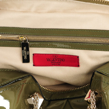 Valentino Garavani Patent Va Va Voom Shoulder Bag Vert 6 of 6