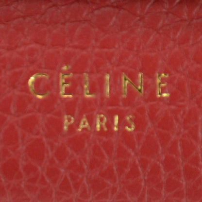 Celine Grained Calfskin Continental Wallet Red 5 of 9