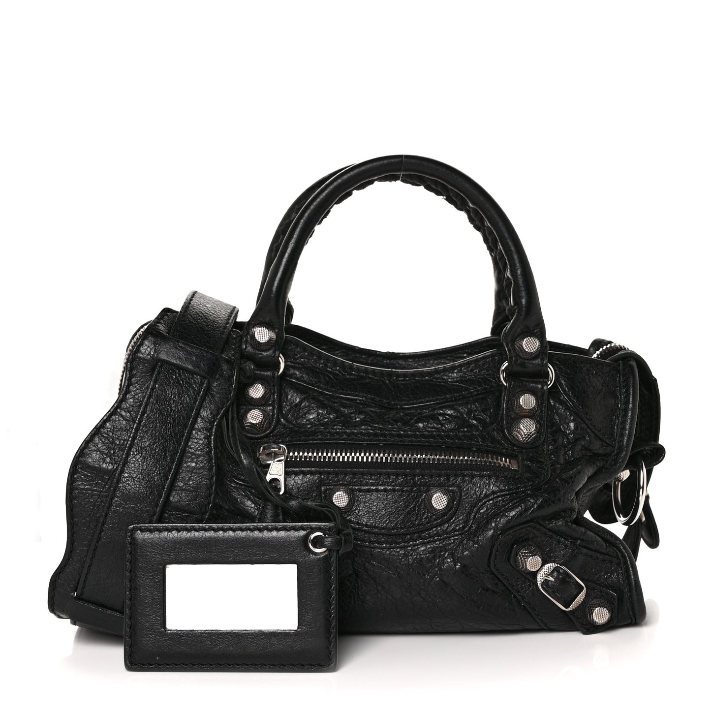 Agneau Giant 12 Silver Hardware Mini City Black