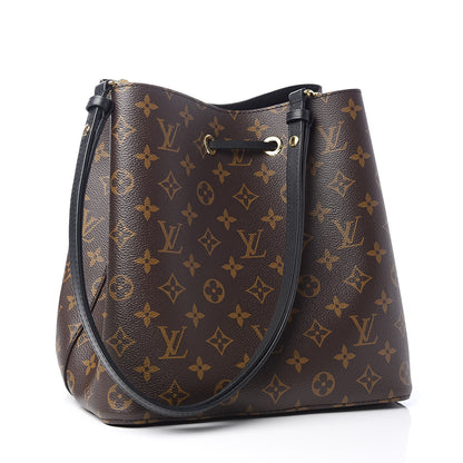 Louis Vuitton Monogram Neonoe MM Black 3 of 9