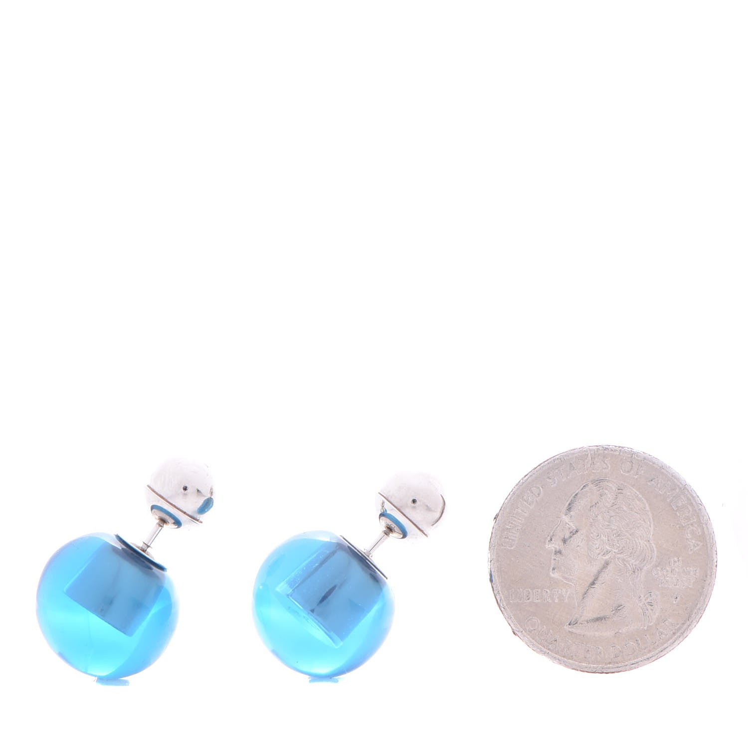 Christian Dior Mise En Dior Tribal Earrings Blue 2 of 6