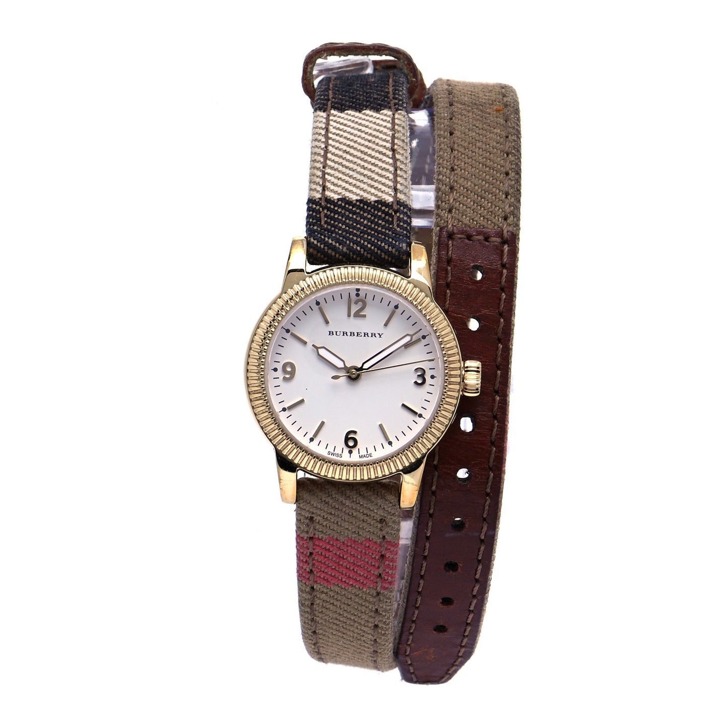 Stainless Steel Calfskin 30mm Double Wrap Quartz Watch BU7851
