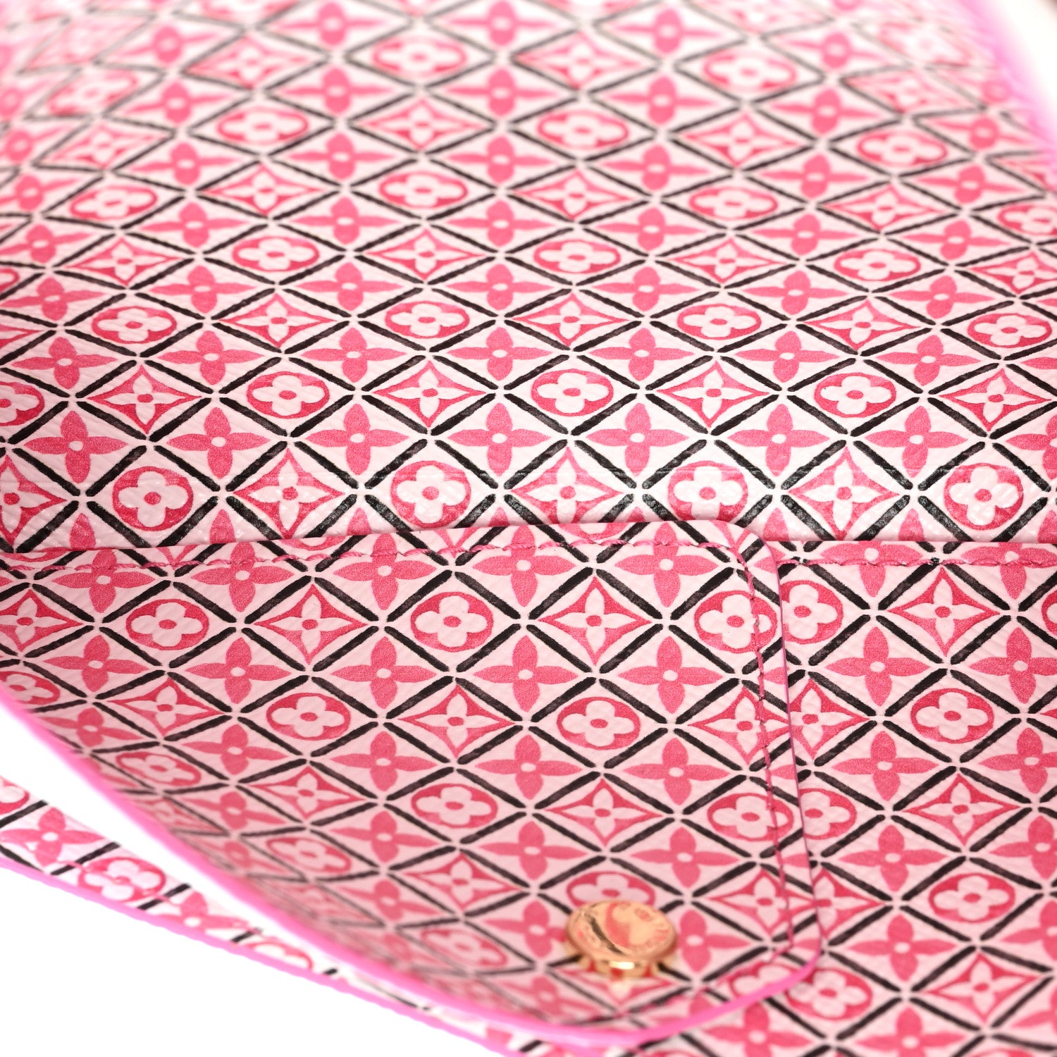 Louis Vuitton Monogram Giant By The Pool Kirigami Pochette Set Blue Rose Beige 7 of 11