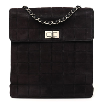 Chanel Suede Chocolate Bar Mademoiselle Shoulder Bag Brown 1 of 12