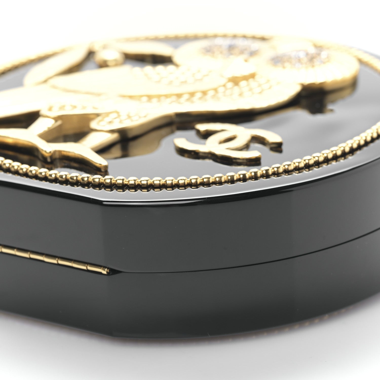 Chanel Resin Crystal CC Owl Black 9 of 9