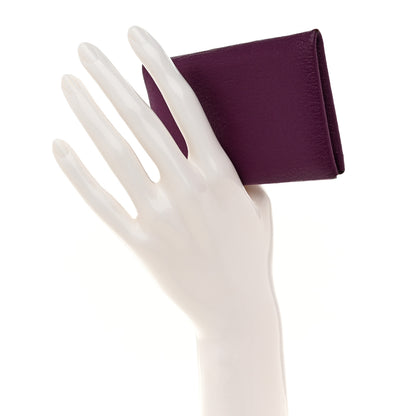 Hermes Chevre Mysore Calvi Card Case Anemone 2 of 8