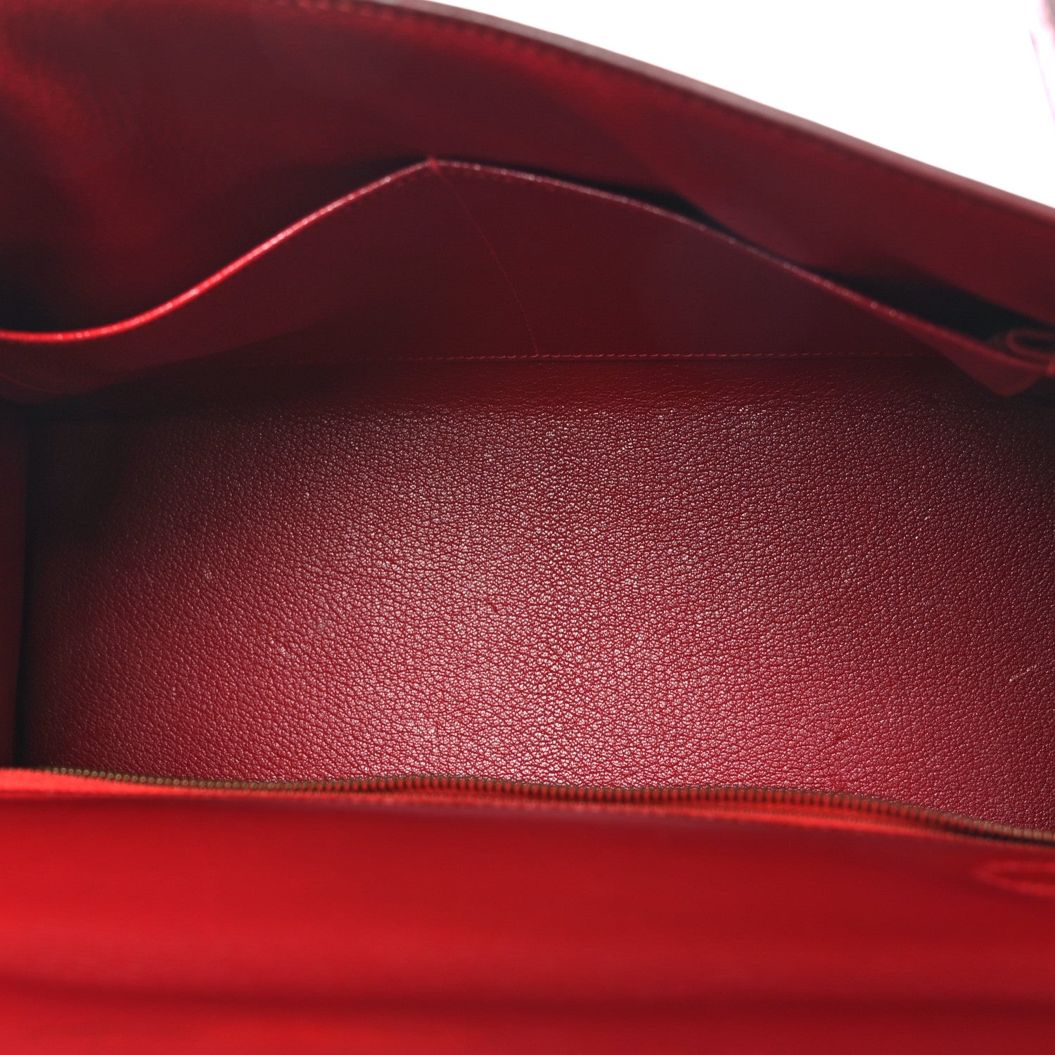 Hermes Box Kelly Sellier 28 Rouge Vif 5 of 17