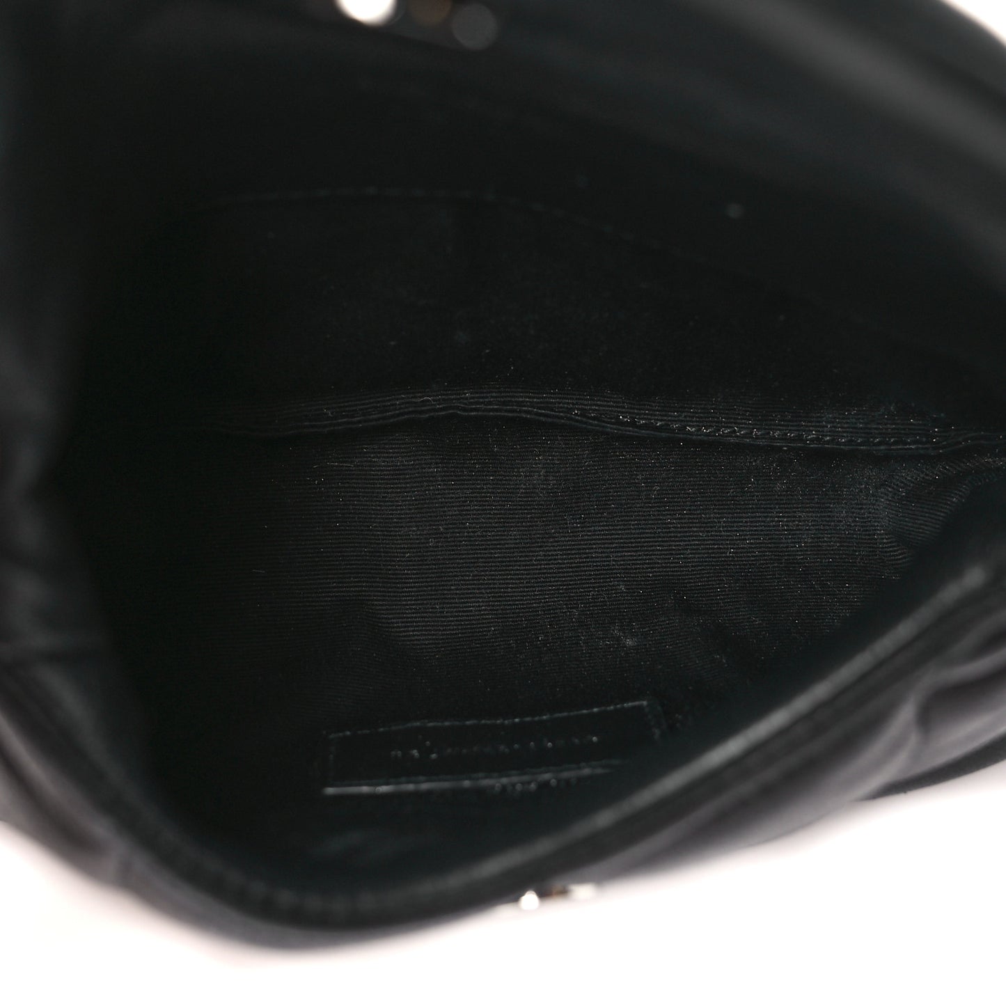 Lambskin Monogram Loulou Puffer Pouch Clutch Black