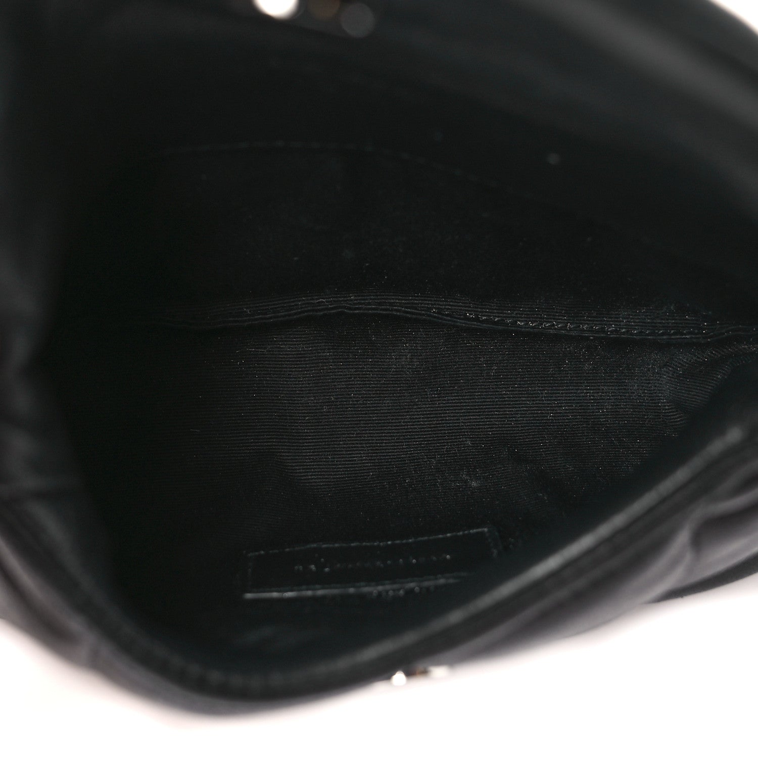 Saint Laurent Lambskin Monogram Loulou Puffer Pouch Clutch Black 5 of 8