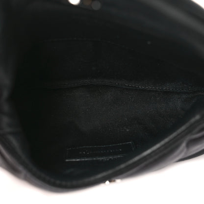 Saint Laurent Lambskin Monogram Loulou Puffer Pouch Clutch Black 5 of 8