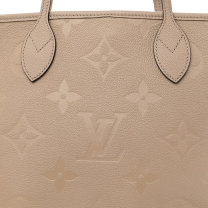Louis Vuitton Empreinte Monogram Giant Neverfull MM Tourterelle 9 of 12
