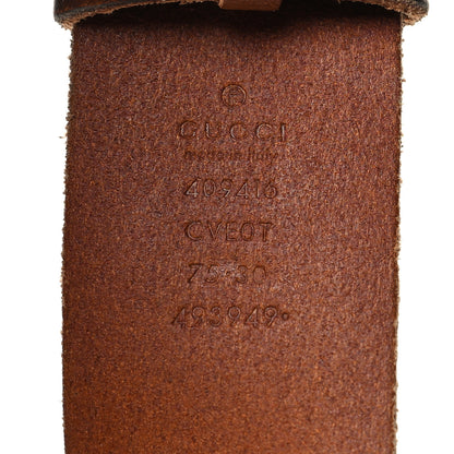 Gucci Faded Calfskin Double G 40mm Belt 75 30 Cuir 5 of 6