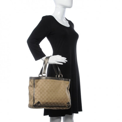 Gucci Monogram Medium Abbey Tote Metallic 2 of 12