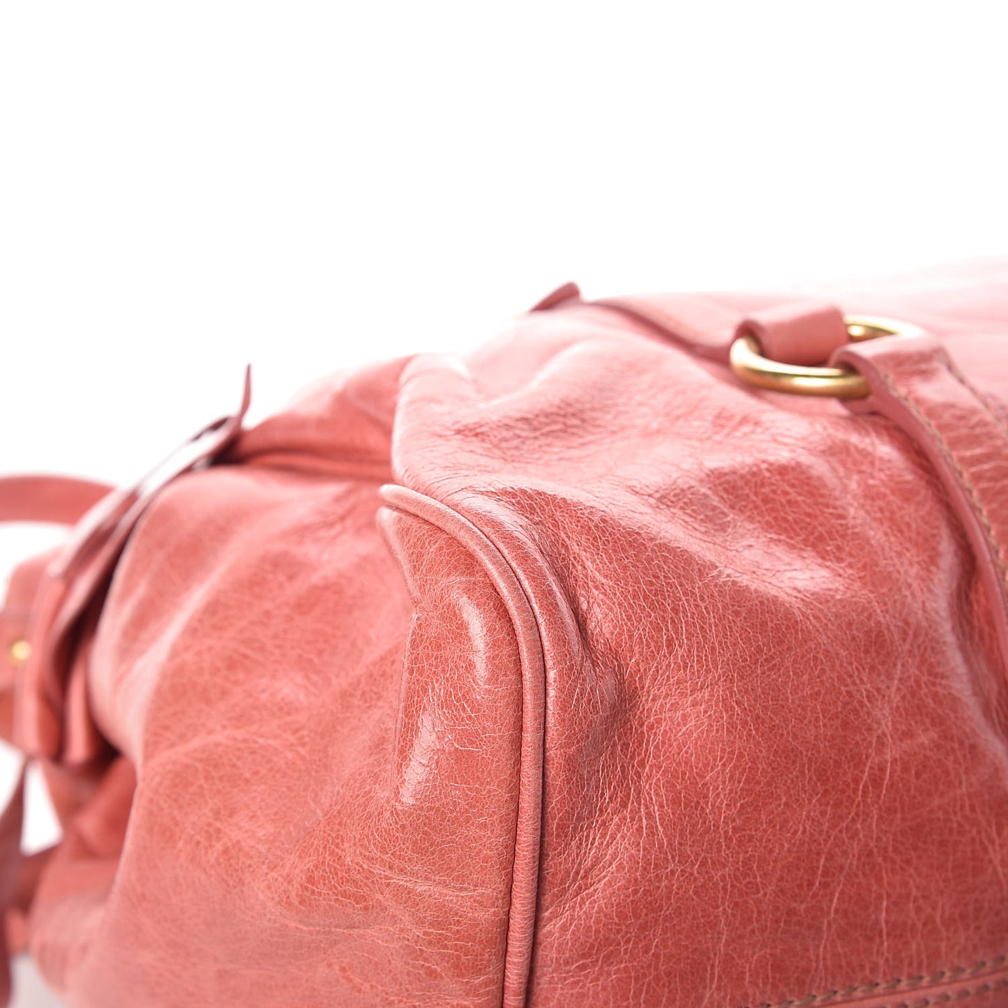 Vitello Lux Medium Bow Bag Rosa