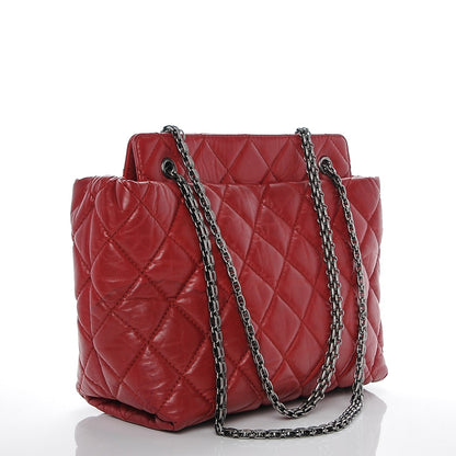 Chanel Aged Calfskin Reissue 2.55 Tote Red 3 of 7