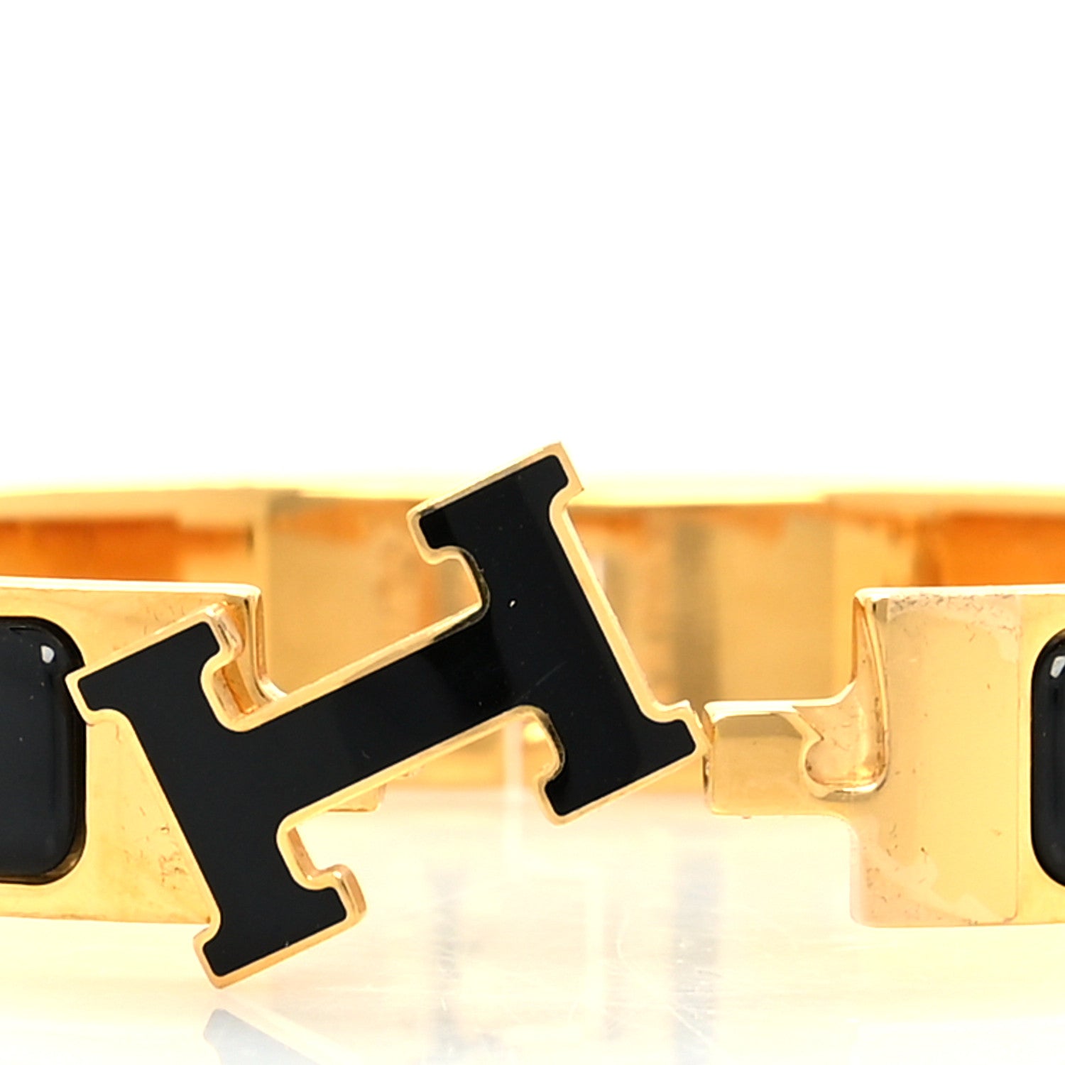 Hermes Enamel Narrow Clic Clac H Bracelet PM Black 4 of 7