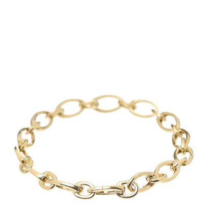 Tiffany 18K Yellow Gold Clasping Oval Link Bracelet 3 of 5