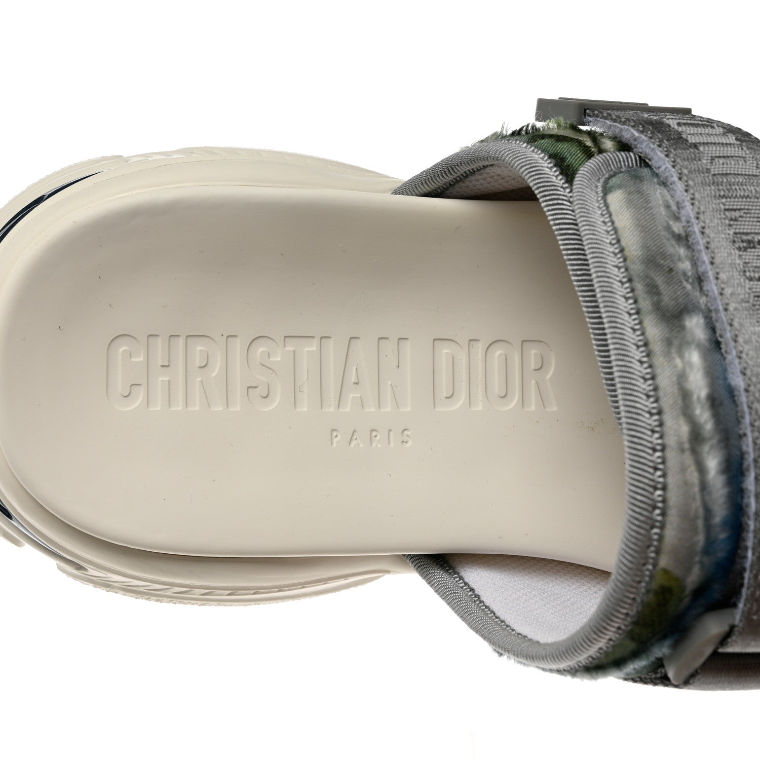 Christian Dior Technical Fabric D-Wander Slide Sandals 39 Denim Blue 8 of 9