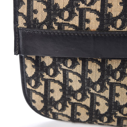 Christian Dior Monogram Fold Over Clutch Black 14 of 17