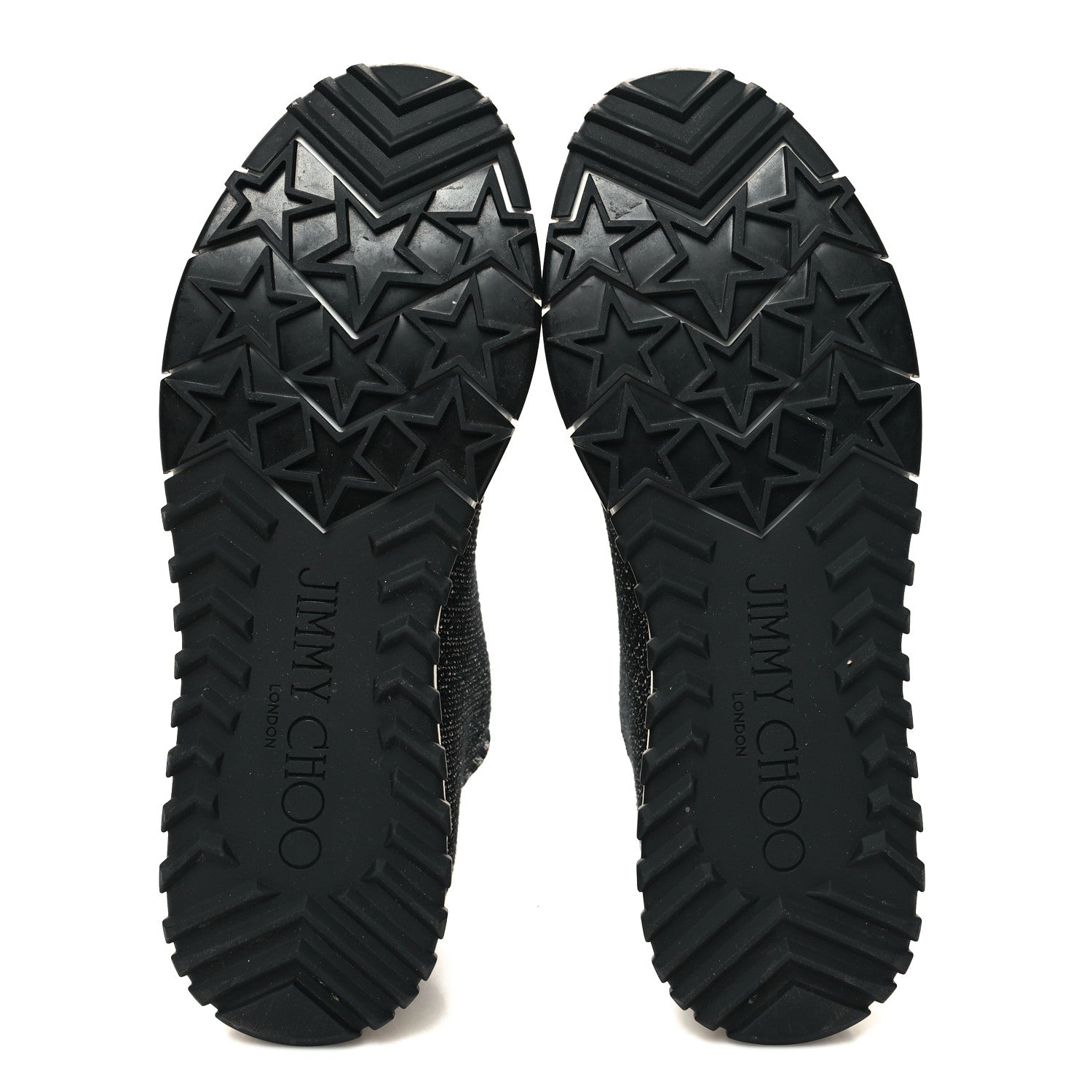 Jimmy Choo Lurex Knit Norway Sneakers 36.5 Black 5 of 7