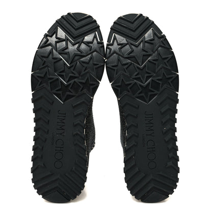 Jimmy Choo Lurex Knit Norway Sneakers 36.5 Black 5 of 7