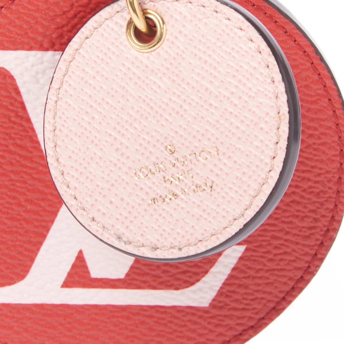 Monogram Giant Bag Charm Key Holder Rouge