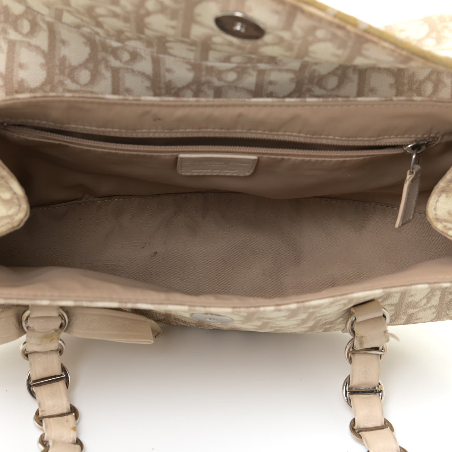 Christian Dior Monogram Romantique Trotter Bag Beige 7 of 19
