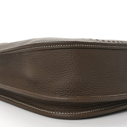 Hermes Taurillon Clemence Evelyne III PM Etoupe 7 of 9