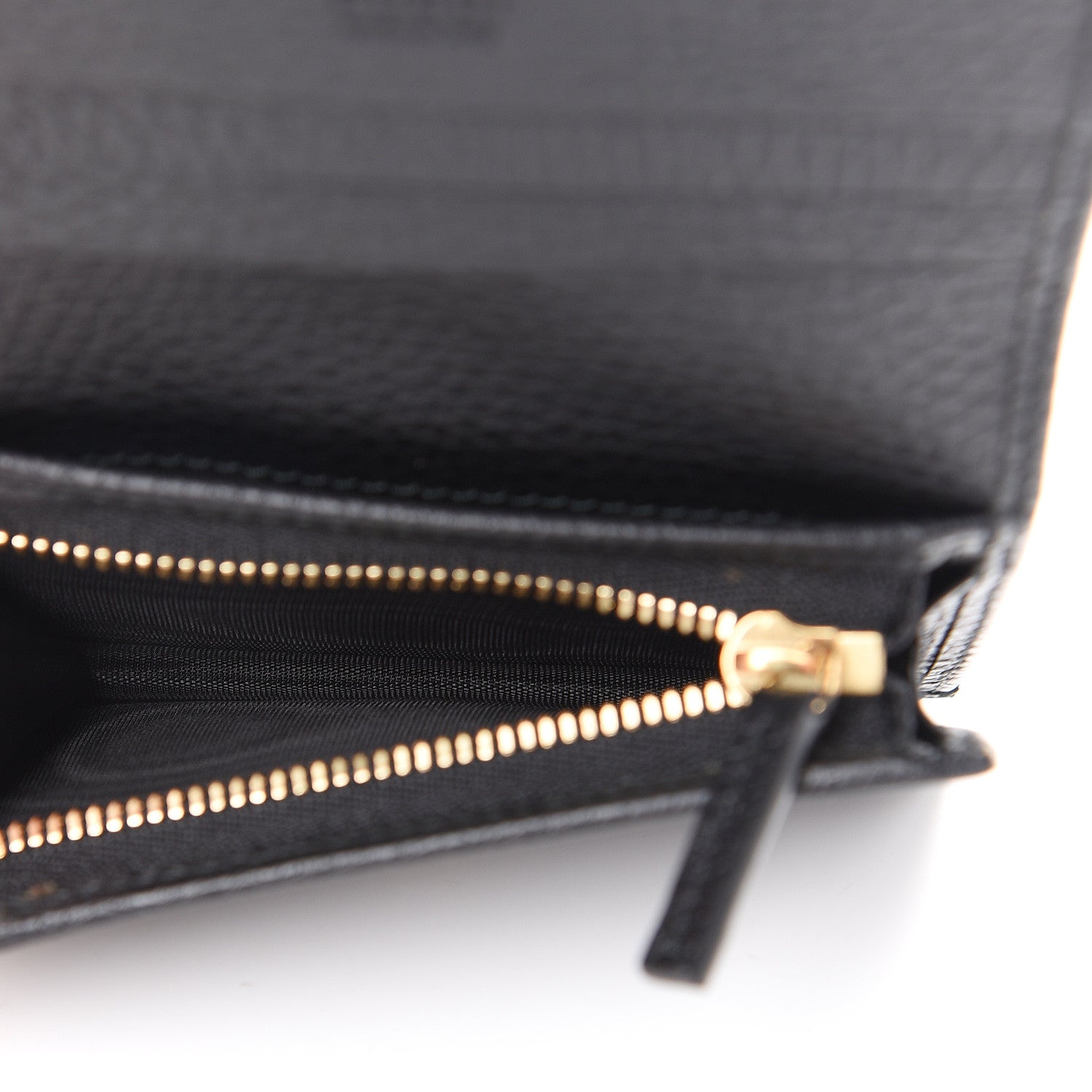 Gucci Pebbled Calfskin GG Marmont Card Case Black 4 of 8