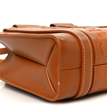 Chloe Calfskin Small Woody Ribbon Tote Caramel 9 of 10