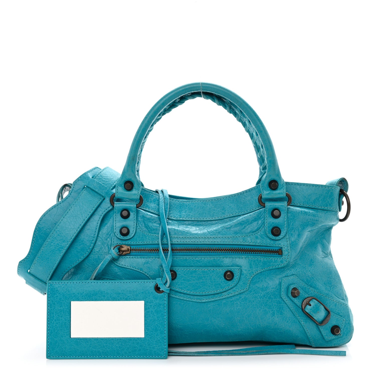 Balenciaga Agneau Classic Hardware First Bleu Paon 1 of 9