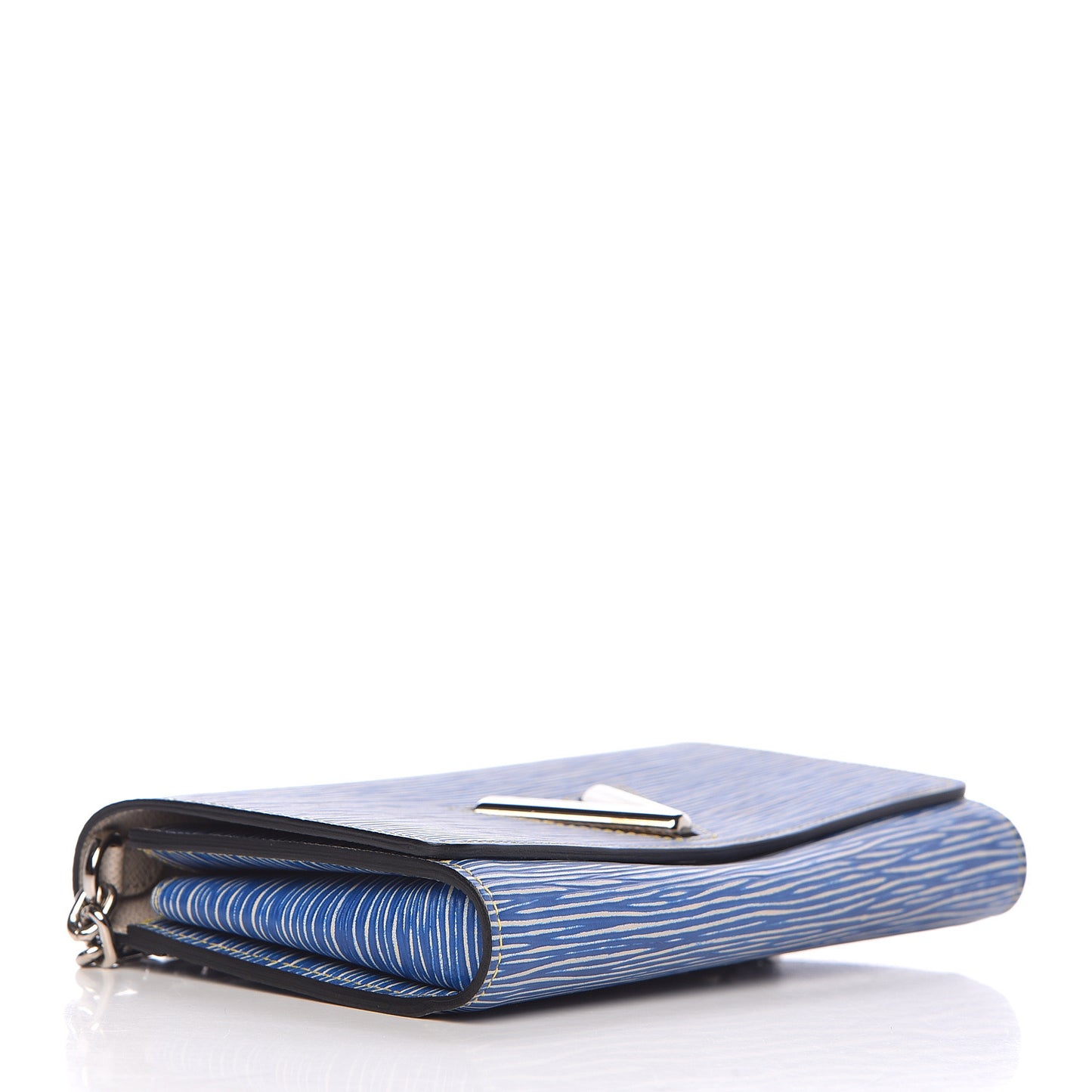 Epi Twist Chain Wallet Denim Light