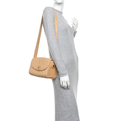 Chanel Lambskin Quilted Flap Shoulder Bag Beige 2 of 12