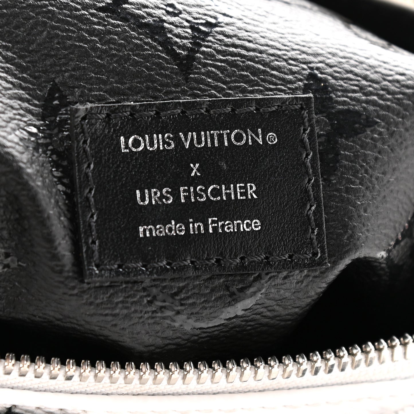 X UF Tufted Monogram Speedy Bandouliere 25 White Black