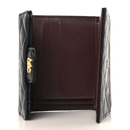 Chanel Caviar Quilted Compact Flap Wallet Black 5 of 9