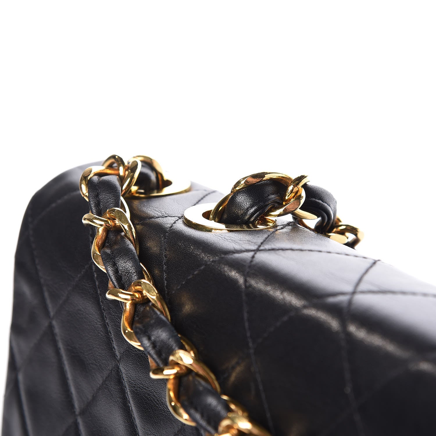 Chanel Lambskin Quilted XL Jumbo Single Flap Black 16 of 17