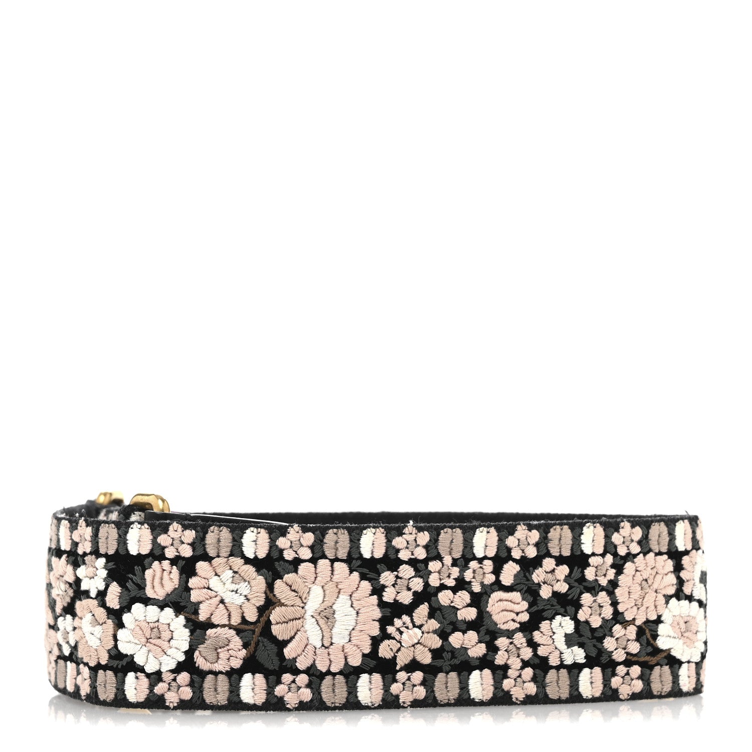 Christian Dior Canvas Embroidered Jardin Japonais Shoulder Strap Black Multicolor 2 of 5