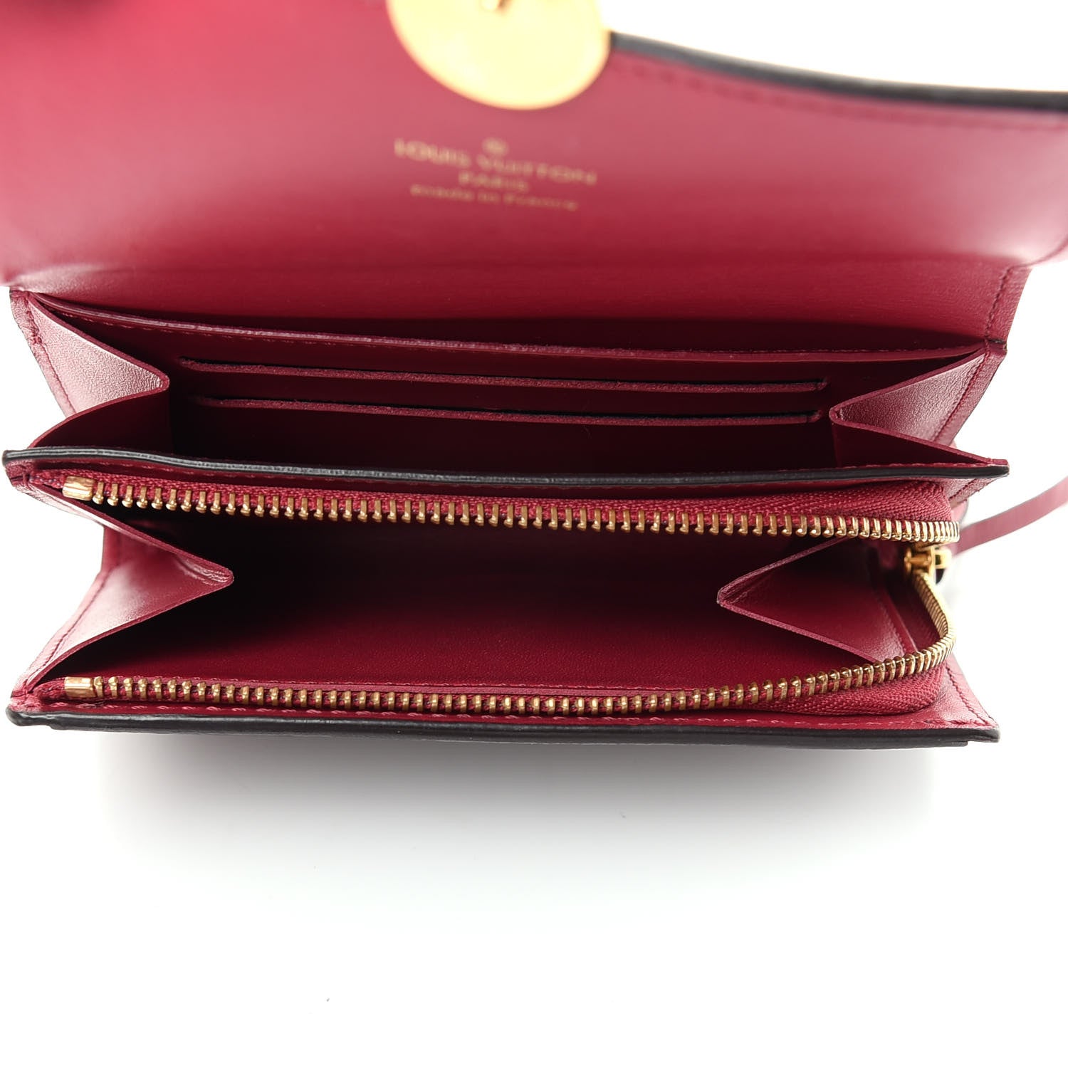Louis Vuitton Monogram Flore Compact Wallet Fuchsia 5 of 6