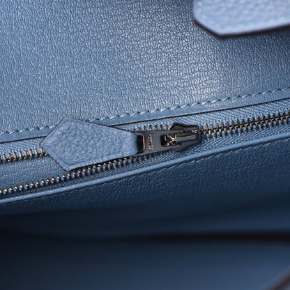 Hermes Togo Birkin 25 Azur 9 of 30