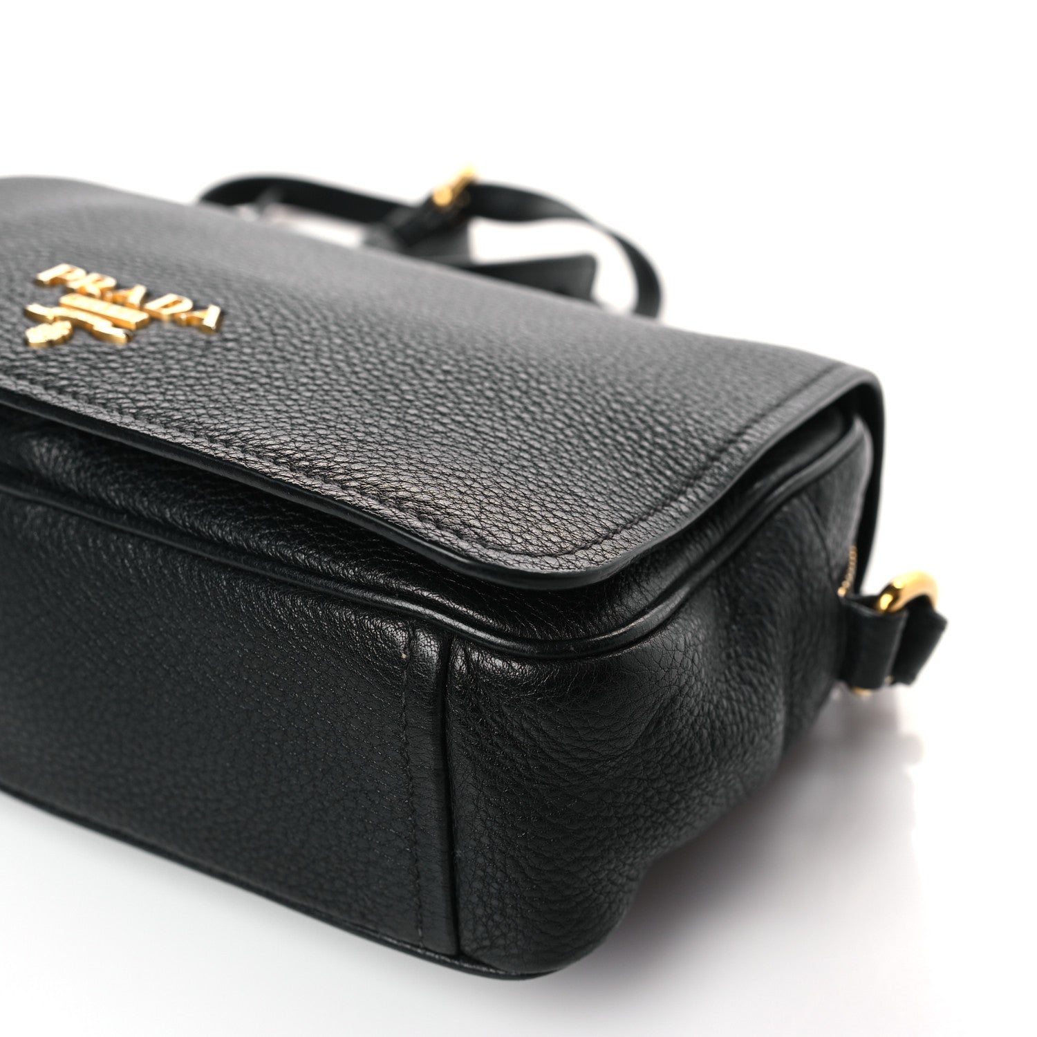 Prada Vitello Phenix Crossbody Bag Black 8 of 8