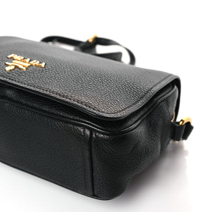 Prada Vitello Phenix Crossbody Bag Black 8 of 8